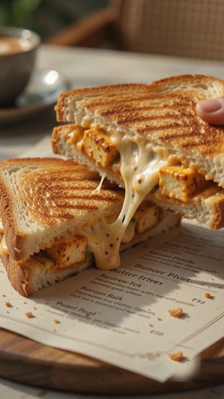 Grilled Paneer Cheese Sandwich